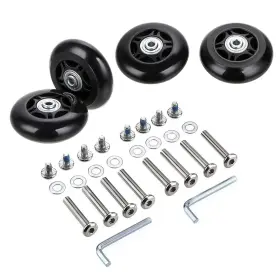 Ownmy 610895372849 70mm X 24mm Luggage Suitcase Replacement Wheels Black