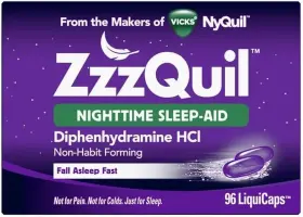 P&g 711181593501 Zzzquil Vicks Nighttime Sleep Supplement Liquicaps 96 Ct Count Pack Of 1