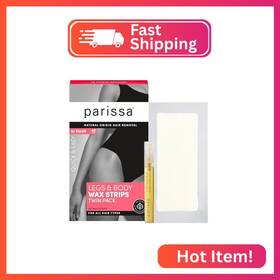 Parissa Pw-st41 Natural Legs And Body Wax Strips Large Ready-to-use Beginner-fri