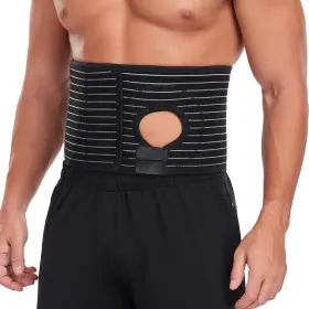 1103-belt Paz Wean Ostomy Hernia Belt With Stoma Opening Adjustable Support For Men