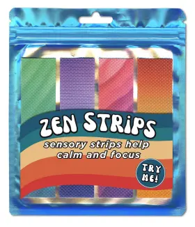 5a0022v1-1g5vp Pencil Grip Zen Strips Sensory 4/pkg-bumpy Gradient
