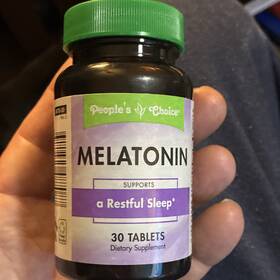Peoples Choice 052376 Melatonin 3mg Sleep Aid Dietary Supplement Tablets 30 Count