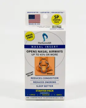 Performair 850028379196 Nasal Insert Open Airways 3-pc Starter Pack Small - Medium Large