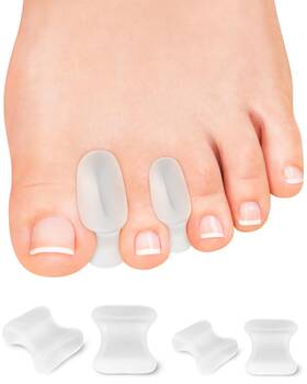 Pgrode 729-fenjiaoqi-12 12 Pack Gel Toe Separators Bunion Spacers With 2 Sizes For Women