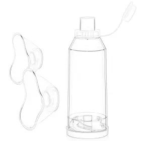 Pharmacaribe 705353861949 Handheld Spacer For Inhaler Aero Chamber With Mask Adults Otc