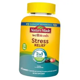 Fetegt126 Pharmavite Wellblends Stress Relief Gummies L Theanine 200mg To 40 Count Pack Of 1
