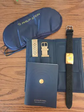 Otf188096 Philip Stein Classic Sleep Bracelet Kit - Gold With Black And Beige Bands