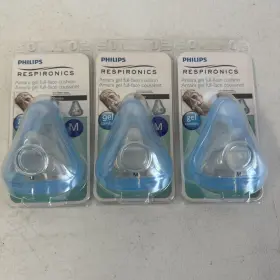 1090493 Philips Lot Of 3 Medium Respironics Amara Gel Full Face Cushion Free Shipping