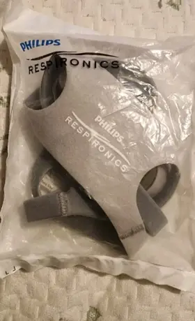 1090696 Philips Respironics Amara View Headgear Only With Magnetic Clips New Large