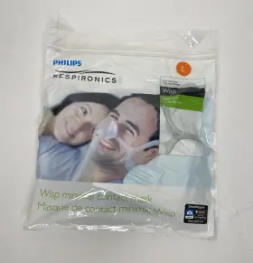1101555 Philips New Respironics Wisp Fabric Frame Without Headgear Large