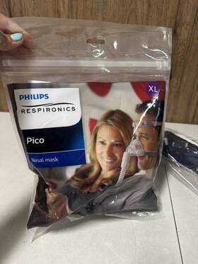 Philips 1104917 Respironics Pico Nasal Cpap Mask Xl Headgear New Sealed