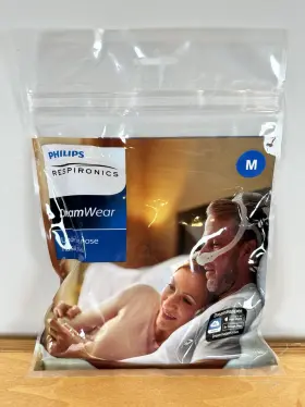 1116706 Philips New Unopened Dreamwear Under Nose Nasal Cushion Size Medium With Headgear