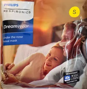 1116705 Philips 606959030961 Respironics Dreamwear Under The Nose Nasal Cushion And Mask Sm