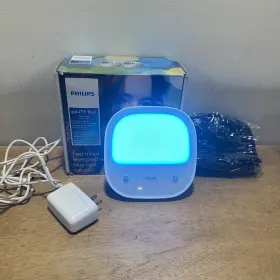 Hf3431 Philips Golite Blu Blue Energy Light Therapy Rechargeable Adapter Box