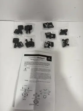 1009723 Philips Respironics #1009723 Lot Of Black Headgear Clips For Comfortgel Blue See Pictures
