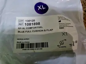 1081898 Philips Respironics Rp-xl Comfortgel Blue Full Cushion And Flap X-large New Sealed