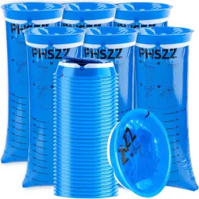 Phszz 606727873073 40 Pack Vomit Bags Disposable Leak Resistant Barf Portable