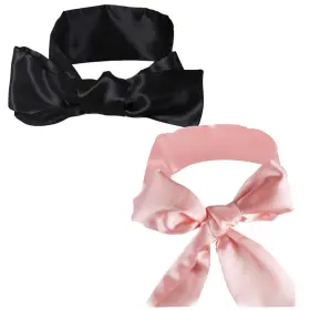 C6763k-11-n Pimoys 2pcs Satin Eye Mask Sleep Adjustable Blindfold Soft Covers Gi