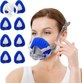 Playwoowgo 445001084001 8 Pack Cpap Mask Liners Comfort Silky Covers One Size Compatible With