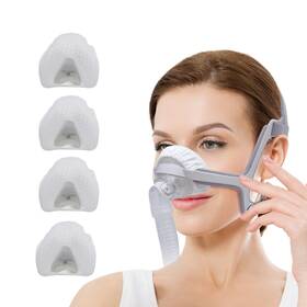 Playwoowgo 734038938263 4 Pack Nasal Cpap Mask Liners Compatible With Medium Size Raw White