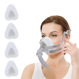 Playwoowgo 734038938331 4 Pack Cpapft Mask Liners Covers For Seal Cushion Medium Raw White