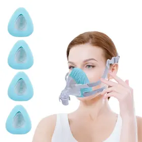 Playwoowgo 734038938379 4 Pack Cpapft Mask Liners Covers For Seal Cushion Large Ice Green