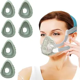 Playwoowgo 744759789471 6 Pack Cpap Mask Liners Covers For Seal Cpa Cushion Comfort Silky Mas