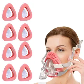 Playwoowgo 767461521399 8 Pack Cpap Mask Liners Cool And Silk Feel Cover One Size 8-pink