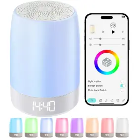 B006-1 Pljvoyk Sound Machine White Noise With 32 Soothing Sounds Bluetooth Speaker