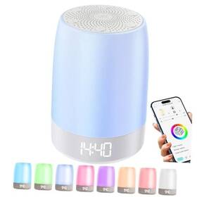 Pljvoyk B006 White Noise Sound Machine App Night Light Bluetooth Sleep Music