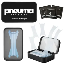 Pneuma 199284170926 Nasal Strips Performance Pack 15 Count Wipes Clear Transparent Nas