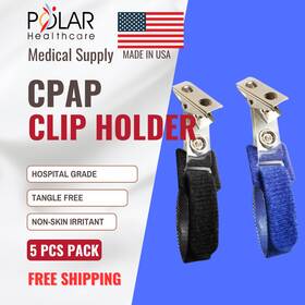 Polar Mfg. Ph-cphld-74723 Direct Cpap Hose Holder Clip - Hospital Grade Made In Usa 5pcs Free Shipping