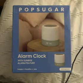 26291ks-ax4020 Popsugar Digital Sleep Aid Alarm Clock W Sunrise Feature Mint Green/white