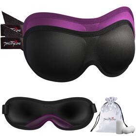 Prettycare B09htxjl6g 2-pack 3d Contoured Sleep Eye Mask For Men And Women - Darkening Comfor