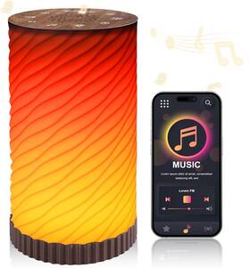 Printerst 768924780674 Sound Machine With Night Light White Noise Mood Wave