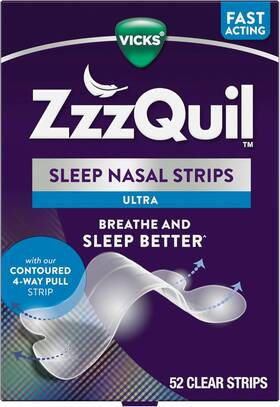 Procter & Gamble 744759911421 Zzzquil Nasal Strips For Snoring Relief And Better Sleep Drug-free 52