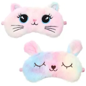 5013ihws9256 Psyqtsuary 2 Pcs Cute Plush Sleep Mask Soft Animal Eye Covers For Women Travel