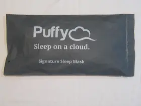 Slp-msk-gry-2 Puffy Signature Sleep Mask One Size Adult