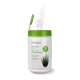 Purdoux 008483690022 100% Cotton Cpap Mask Wipes Canister 70 Count Pack Of 1 Green