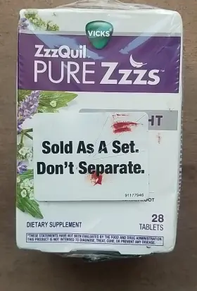 Pure 323900041257 Zzzquil Zzzs All Night Extended Release Melatonin Sleep Aid Tablets New