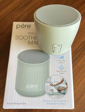 Pure 817387028929 Wave Mini Travel Sound Machine. White Noise. 6 Relaxing Sounds Cordless