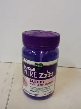 Pure Zzzs 323900030220 Sleep Muscle Relaxation Melatonin Aid Gummies 42 Exp10/2024