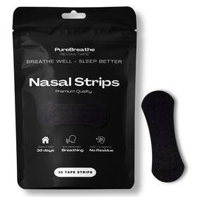 Purebreathe Revixa Tape Uz-2z0x-ug9a Premium Nasal Strips - 30 Pack Strong Hold And Easy To Remove Anti-snoring I