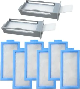 Pp-1009 Purepap Replacement Compatible With 2 Reusable 6 Disposable Light Blue White Grey