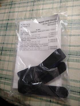 Puritan Bennett 133318-00 Snugfit Black Chin Strap With Booklet #133318-00 Sealed