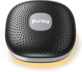 P13us Pursay Sound Machine - White Noise For Adults Baby Portable Black