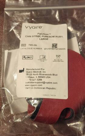 Pursom Tms-09l New Vyaire Puresom Ruby Chin Strap Large -