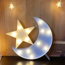 Qfchnlt159002 Qiaofei Decorative Moon-star Night Moon- Star Kits-b Blue Moon White