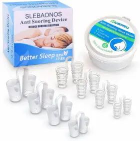 Qtyj 313099185184 8-pack Nose Vents For Anti-snoring Multi-size Nasal Dilators With Travel Case