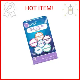 Qunol 898440001431 Sleep Support 5 In 1 Non-habit Forming Aid Supplement With Time